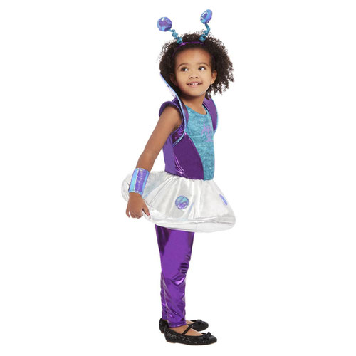 Alien Purple Girls Fancy Dress Costume Toddler Age 3-4 Product Gallery Image