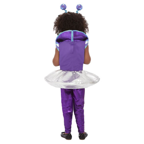 Alien Purple Girls Fancy Dress Costume Toddler Age 3-4 Product Gallery Image