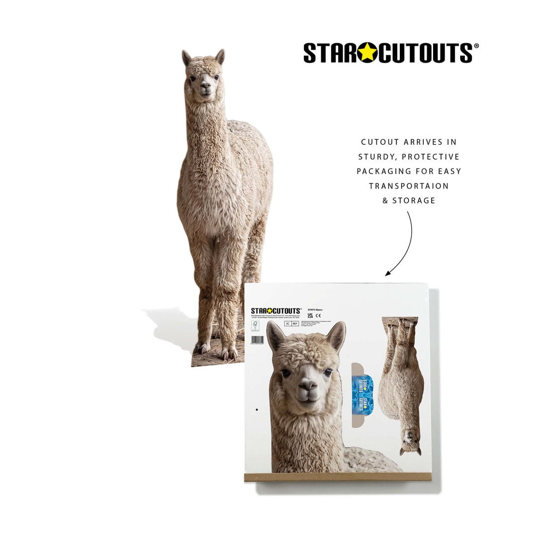 Alpaca Lifesize Cardboard Cutout 159cm View 7