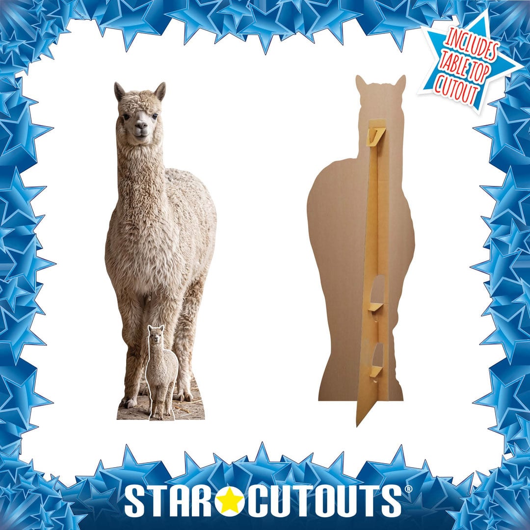 Alpaca Lifesize Cardboard Cutout 159cm View 2
