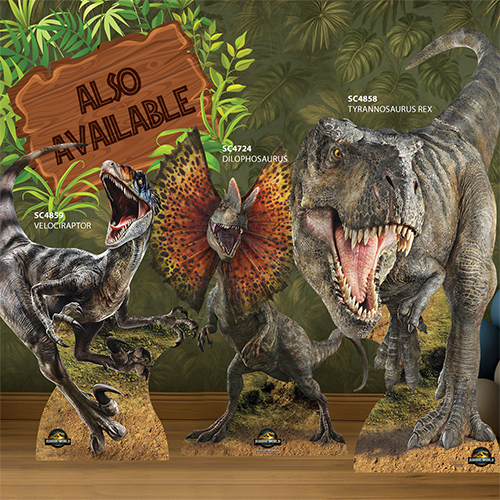 Tyrannosaurus Rex Dinosaur Jurassic World Rebirth Lifesize Cardboard Cutout 185cm Product Gallery Image