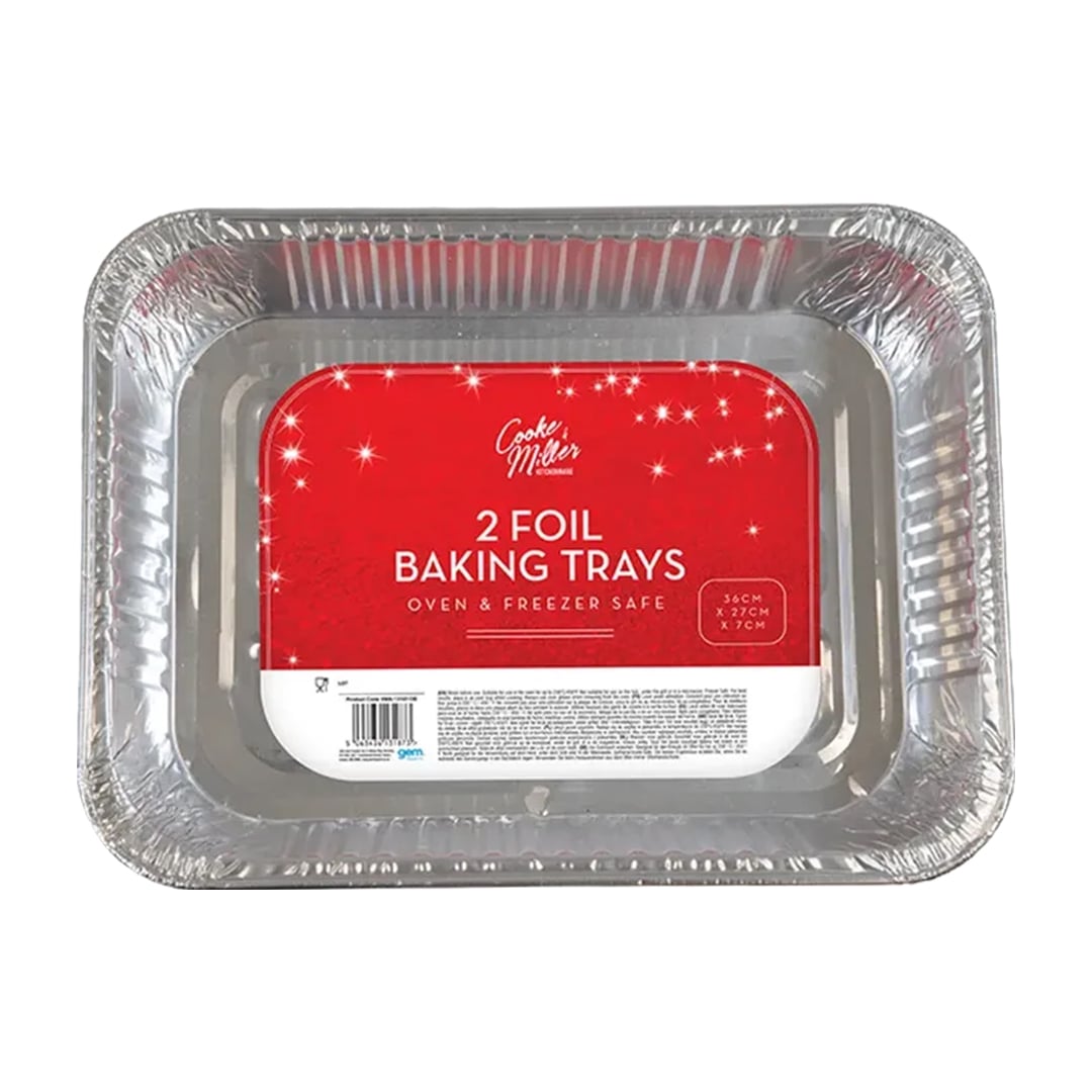 Aluminium Foil Baking Trays 36cm - Pack of 2