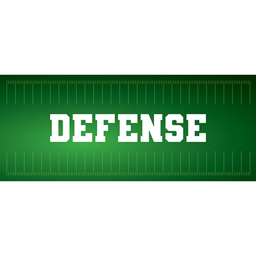 Defense American Football PVC Party Sign Decoration Product Image