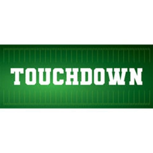 Touchdown American Football PVC Party Sign Decoration Product Image