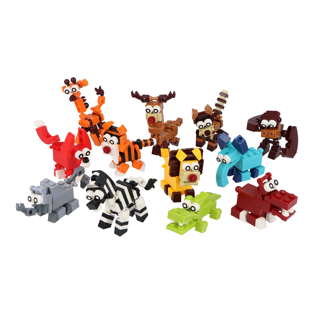 Animal Character Building Blocks Kit