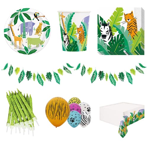 Animal Safari 8 Person Deluxe Party Pack Product Image