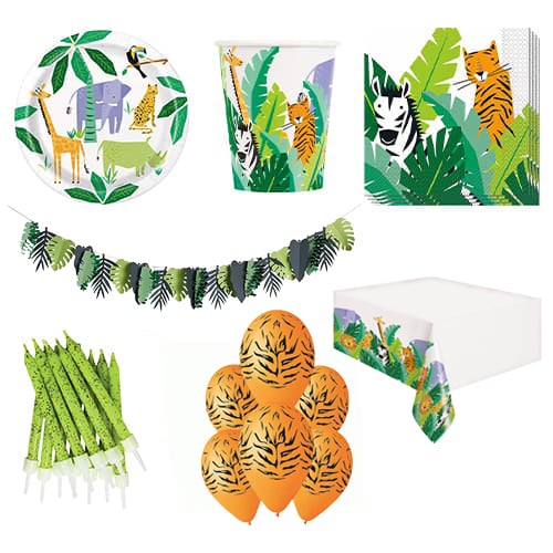 Animal Safari 8 Person Deluxe Party Pack