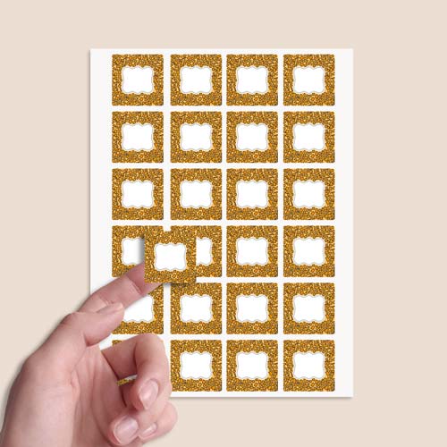 Animals Design 40mm Square Sticker sheet of 24 Product Gallery Image