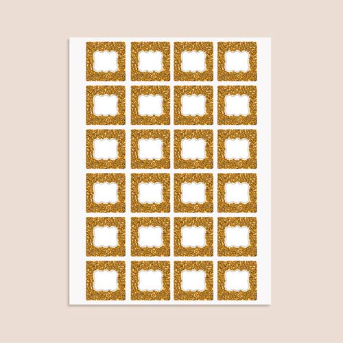Animals Design 40mm Square Sticker sheet of 24 Product Gallery Image