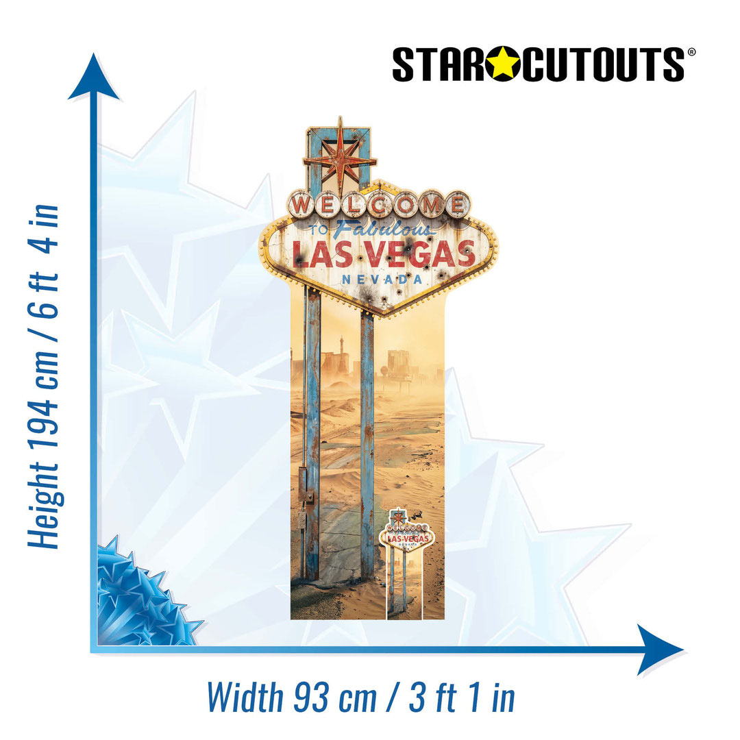 Apocalyptic Vegas Sign Lifesize Cardboard Cutout 194cm Product Gallery Image