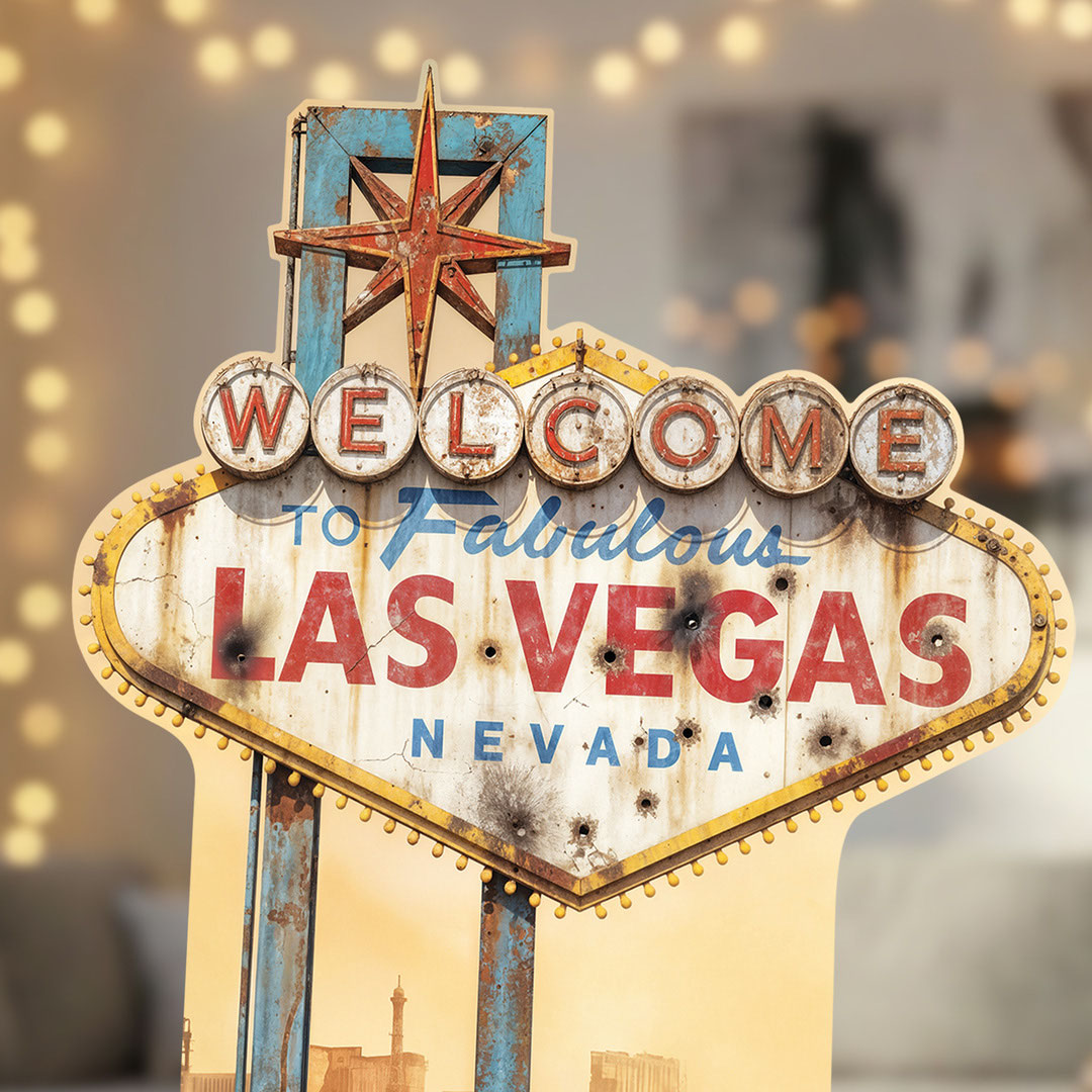 Apocalyptic Vegas Sign Lifesize Cardboard Cutout 194cm Product Gallery Image