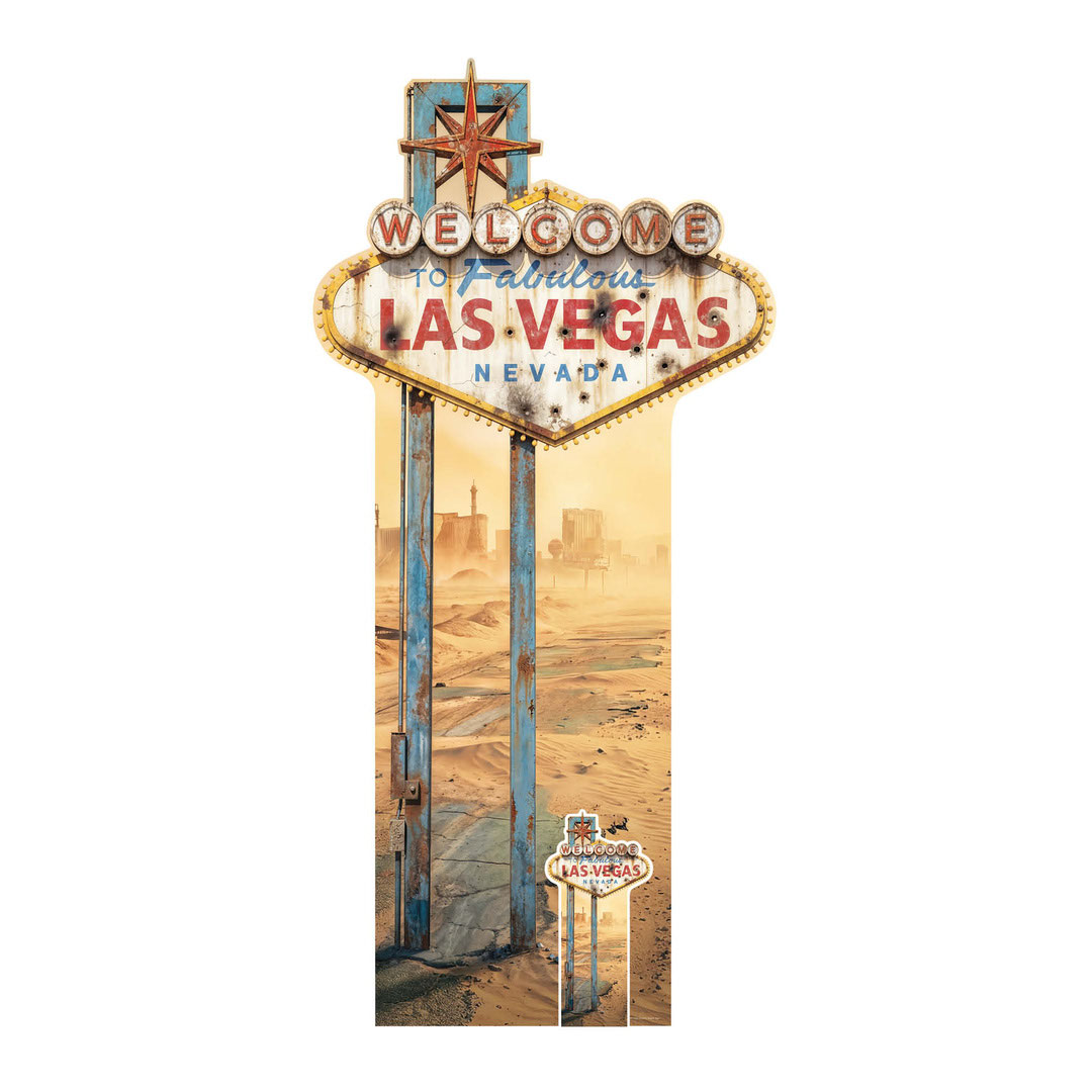 Apocalyptic Vegas Sign Lifesize Cardboard Cutout 194cm