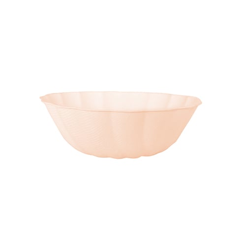 Apricot Orange Compostable Vert Decor Round Petal Paper Bowls 15cm - Pack of 6 Bundle Product Image