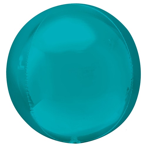 Aqua Blue Orbz Foil Helium Balloon 38cm / 15 in Product Image