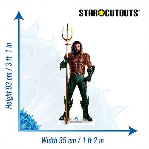 Aquaman and the Lost Kingdom Jason Momoa Star Mini Cardboard Cutout 93cm Product Gallery Image