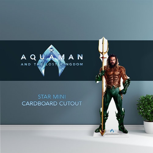 Aquaman and the Lost Kingdom Jason Momoa Star Mini Cardboard Cutout 93cm Product Gallery Image