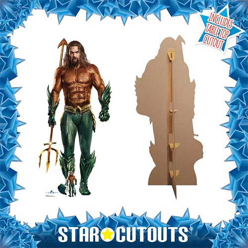 Aquaman DC Comics Jason Momoa Lifesize Cardboard Cutout 194cm Product Gallery Image