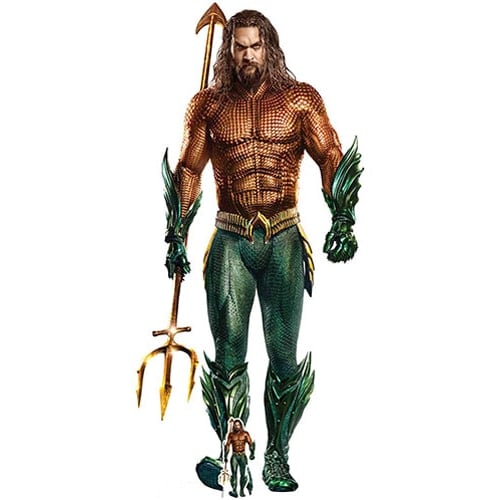 Aquaman DC Comics Jason Momoa Lifesize Cardboard Cutout 194cm Product Gallery Image