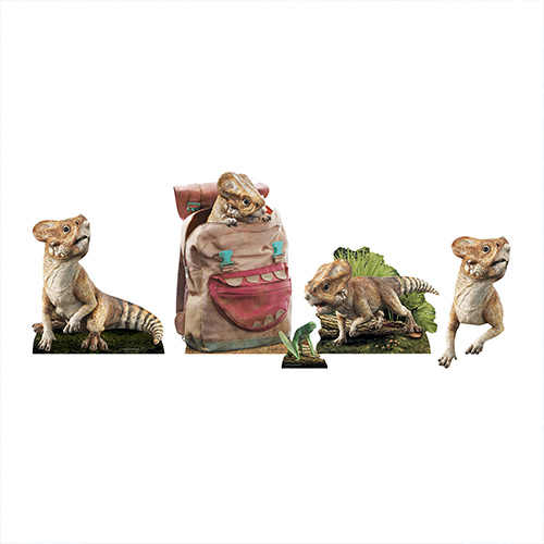 Aquilops Dinosaur Jurassic World Rebirth Star Mini Cardboard Cutout 48cm Product Gallery Image
