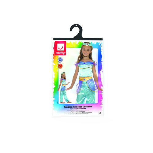 Arabian Princess Girls Fancy Dress Costume Kids Small - Age 4-6 Product Gallery Image