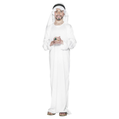 Arabian Wise Man Fancy Dress Costume Kids Unisex Large - Age 10-12 Product Gallery Image