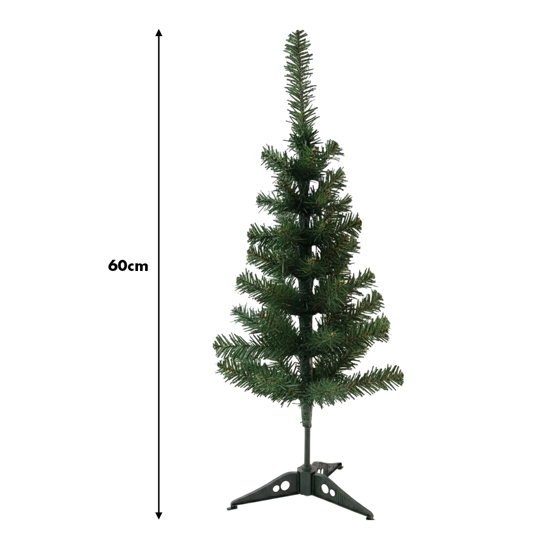 Artificial Christmas Tree with Plastic Base 60cm View 3