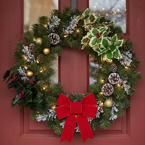 Assorted Artificial Christmas Holly Spray Decoration 40cm Product Gallery Image