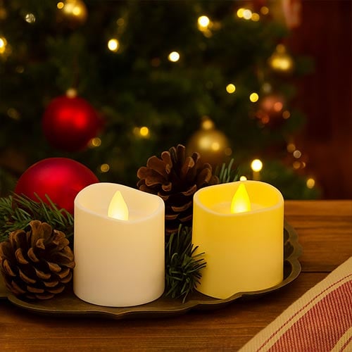 Assorted Battery Operated Tall Mini Tealight Candle