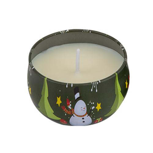 Assorted Christmas Character Candle Metal Tin Product Gallery Image