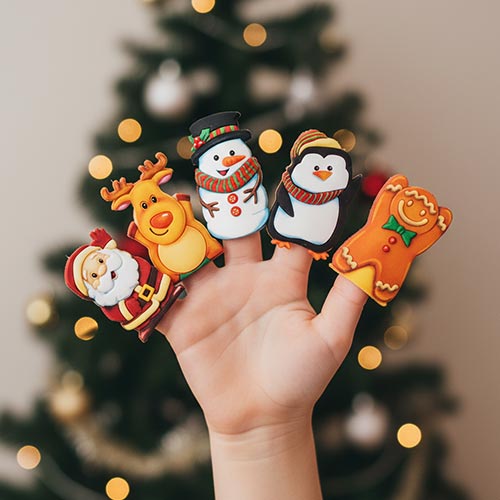 Assorted Christmas Character Finger Puppet 5cm