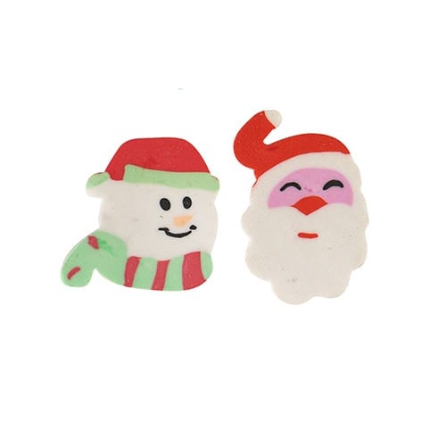 Assorted Christmas Character Novelty Eraser 4cm Product Gallery Image