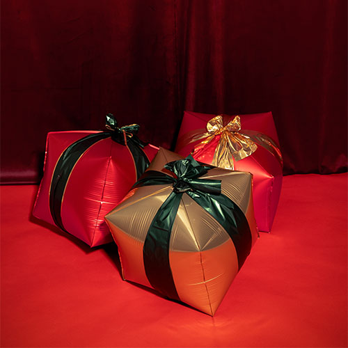 Assorted Christmas Gift Boxes Helium Foil Balloons 63cm / 25 in - Pack of 3 Product Gallery Image