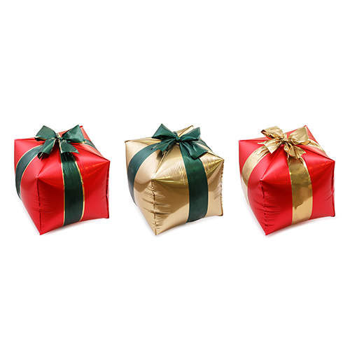 Assorted Christmas Gift Boxes Helium Foil Balloons 63cm / 25 in - Pack of 3 Product Gallery Image