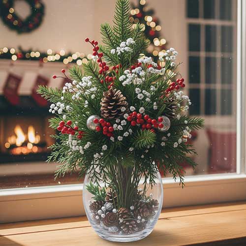 Assorted Christmas Pine Cone Vase Filler Decorations Product Gallery Image