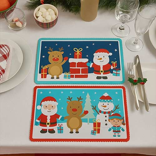 Assorted Christmas Plastic Tray 30cm