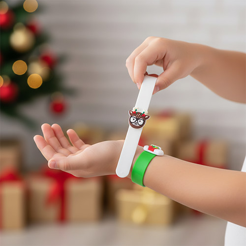 Assorted Christmas Character Snap Bracelet Product Gallery Image