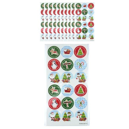 Assorted Christmas Stickers - Pack of 180 Product Image