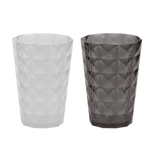 Assorted Diamond Reusable Plastic Tumbler 400ml Product Image