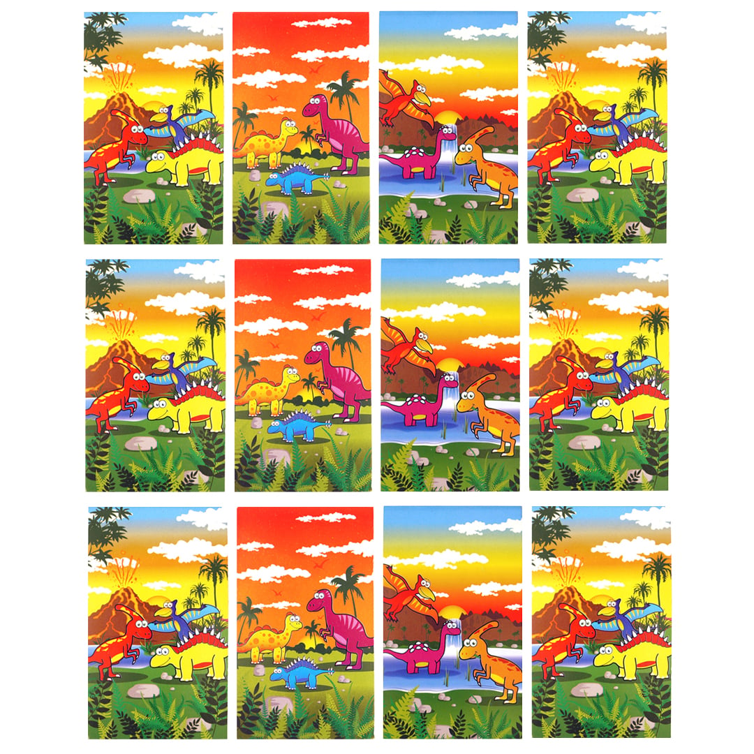 Assorted Dinosaur Mini Notebooks - Pack of 12