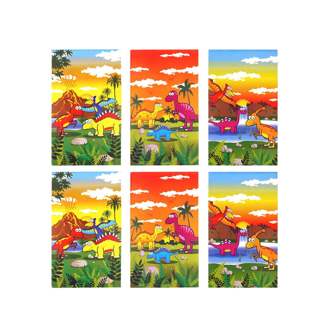 Assorted Dinosaur Mini Notebooks - Pack of 6