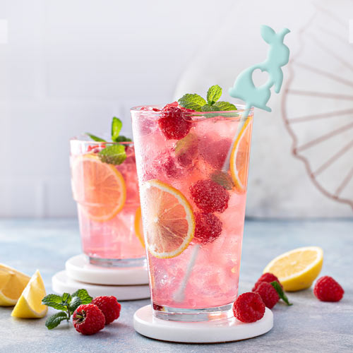 Assorted Easter Bunnies Acrylic Drinks Stirrers - Pack of 6 Product Gallery Image