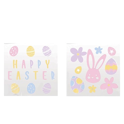 Assorted Easter Gel Window Stickers Sheet Product Image