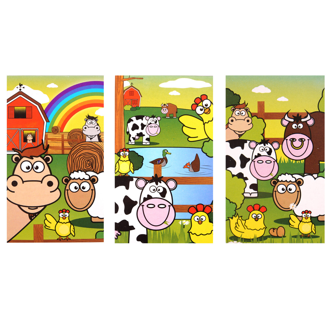 Assorted Farm Animals Mini Notebook