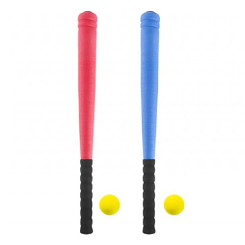 Assorted Foam Baseball Bat With Ball 54cm Partyrama