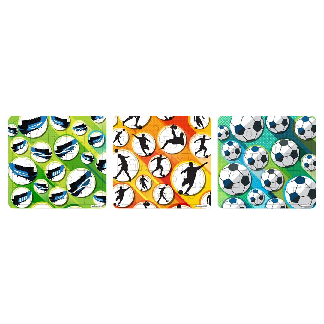 Assorted Football Mini Jigsaw Puzzle
