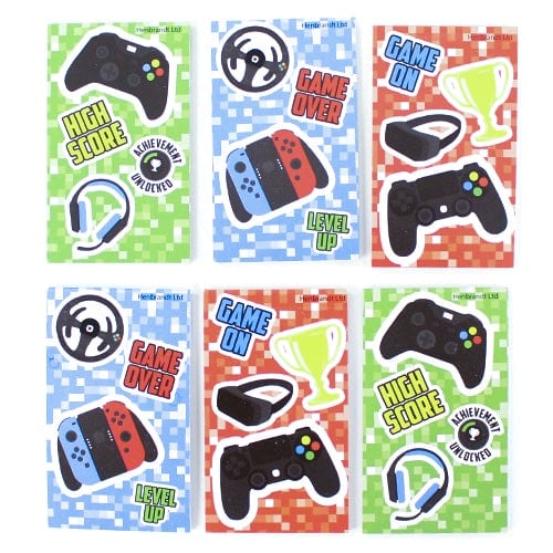 Assorted Gamer Mini Notebooks - Pack of 6 Product Image