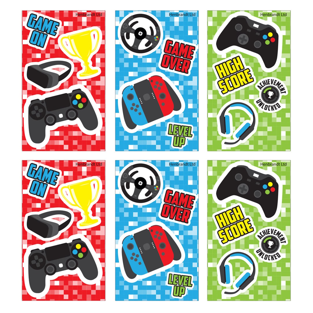 Assorted Gamer Mini Notebooks - Pack of 6