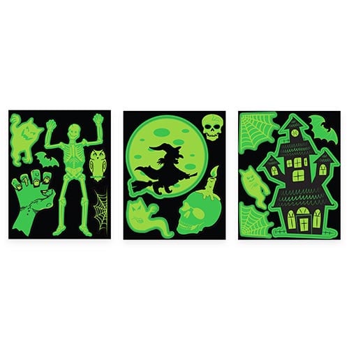 Assorted Glow In The Dark Halloween Window Stickers Product Image