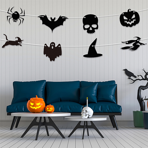 Assorted Halloween Customisable Recyclable Card Party Bunting Product Gallery Image