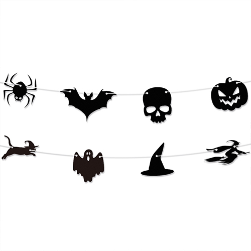 Assorted Halloween Customisable Recyclable Card Party Bunting